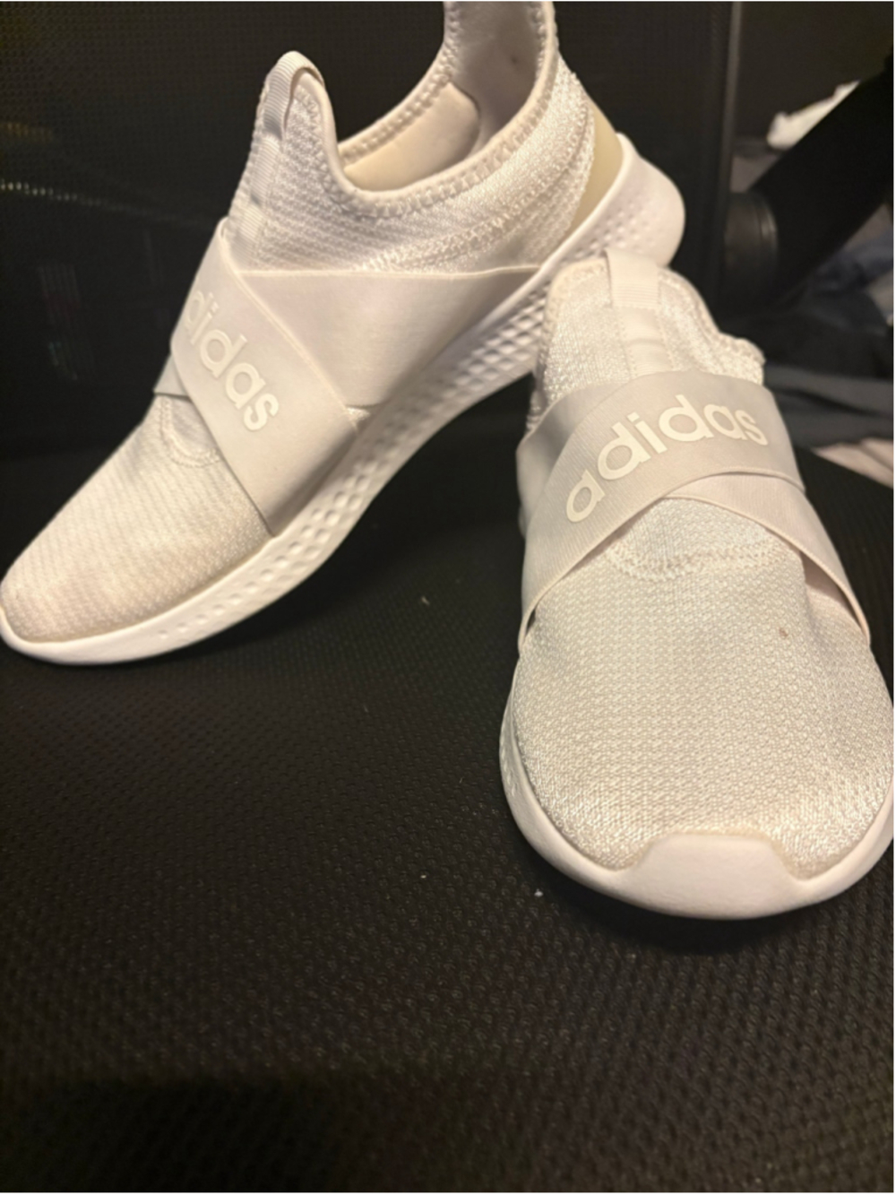 Women's Adidas Puremotion Adapt Slip-On Sneakers White Size 10